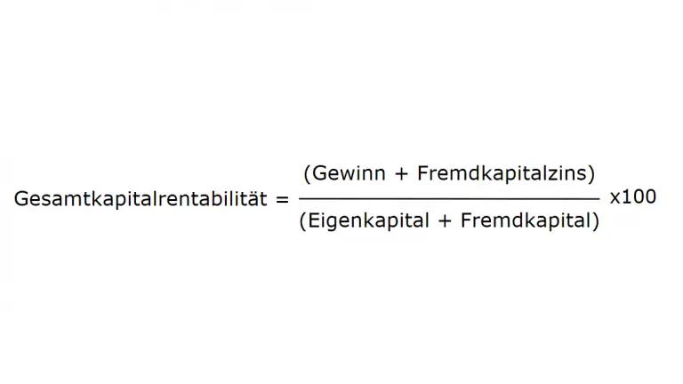 Gesamtkapitalrentabilität: Formel, Beispiele & Interpretation